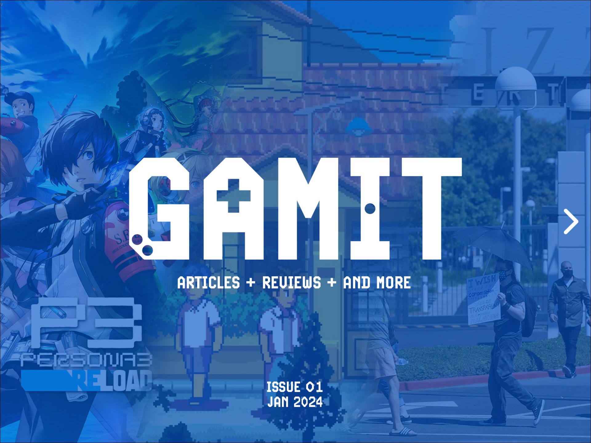 Title page for personal project e-publication named "GAMIT"